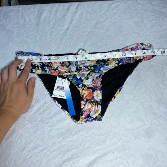 NWT Lucky Brand Late Bloomer Side Dash Bikini Bottom Floral Small Hipster Y2K - Picture 6 of 10